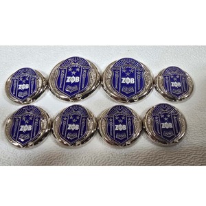 Zeta Phi Beta Custom Metal <b>Buttons</b> Greek Letter Style Sorority Inspired Design Durable Alloy Blazer <b>Buttons</b> Uniform Accessories - Product Image 4