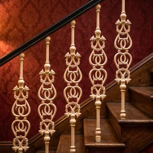 Système de main courante moderne en fer et laiton de qualité supérieure, poteaux décoratifs en métal pour escalier, balustrade de balcon résistante à l'eau pour escalier domestique - Product Image 2
