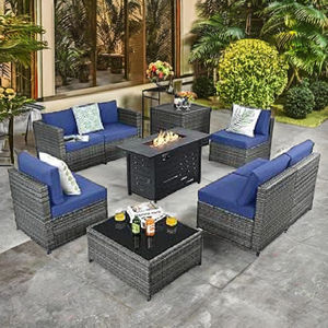 Meubles de jardin en gros Ensemble de canapés de patio extérieur pour resort et café - Product Image 6