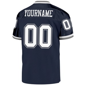 Maillot de football personnalisé noir, bleu sarcelle et or vieilli, style Drift, authentique, en maille, pour équipe, OEM - Product Image 5