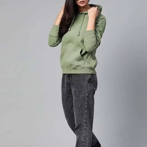 Sudadera con Capucha para Mujer, Estilo Casual, Manga Larga, Tejida, 100% Algodón Ecológico, Forrada, Nueva Colección de Invierno - Product Image 4