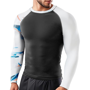 Men Long Sleeve <b>Compression</b> <b>Shirt</b> Rash Guard Graphic Print UV Protection Quick Dry Custom Logo OEM - Product Image 1