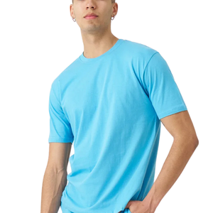 เสื้อยืดคอกลมแขนสั้นทรงปกติเรียบง่ายสบายๆ ใส่ได้ทุกวัน สั่งทำได้ ขายส่ง เสื้อผ้าฝ้ายเจอร์ซีย์ เสื้อยืดพื้นฐาน - Product Image 5