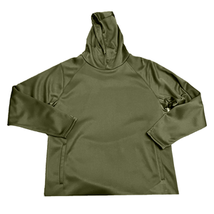 Veste polaire à capuche pour homme, couleur unie, séchage rapide, vêtement décontracté pour l'extérieur, coque en polyester, coupe régulière, manteau d'automne - Product Image 1