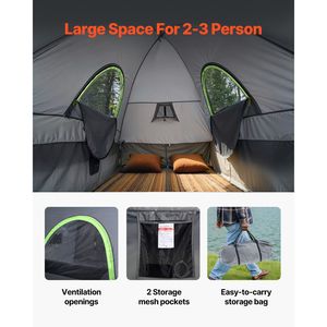 "2-3 Person <b>Waterproof</b> Truck Bed <b>Tent</b> for 5.0-5.2 ft Pickups Camping Sturdy Double Layer" - Product Image 6