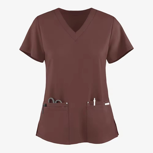 Nouveauté 2023 – Blouses médicales personnalisées en jersey pour femmes – Tenues de travail pour infirmières et médecins - Product Image 1