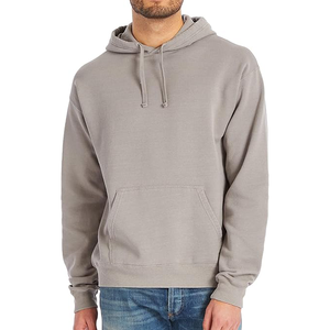 Sweat à capuche zippé surdimensionné en coton et polyester pour hommes, poids lourd 400gsm, logo personnalisé, hiver, coupe boxy, épaules tombantes, design uni, numérique - Product Image 5