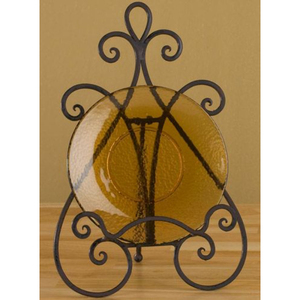 Vintage Metal Wall Mounted Plate Rack With Five Tiers Rust Resistant <b>Storage</b> Holder For Kitchen Living Room Decor - Product Image 5