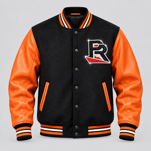 Chaqueta Varsity para Hombre con Logotipo de Diamantes de Imitación, Chaqueta Bomber Letterman Personalizada para Animadoras, Chaqueta de Animadoras con Espíritu de Equipo, Mejor Calidad, Último Diseño - Product Image 1