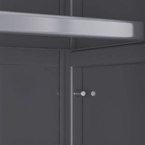 Open-Door Multilevel <b>Microwave</b> <b>Storage</b> Cabinet Floor Ceiling Kitchen Shelving Side Bowls Cabinets Kitchen Islands Carts - Product Image 4