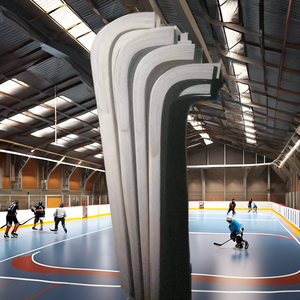 Bâtons de hockey sur roulettes en bois avec tressage en fibre de verre pour jeunes, fabriqués par Eoin Winston Sports Sialkot Pakistan - Product Image 1