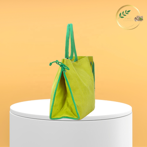 Elegante Bolsa de Compras de Fibra de Yute Verde, Bolsa de Transporte Ecológica de Fibra Natural para Compras con Estilo - Product Image 2