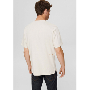 Custom Made High Quality 100% Cotton Knitted Men's T-shirt Short Sleeve Custom <b>Chest</b> Pocket - Product Image 4