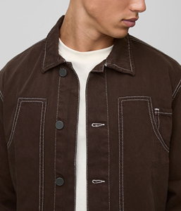 High Quality <b>Custom</b> Made 100% Cotton 14 OZ <b>Denim</b> <b>jacket</b> for men's <b>Custom</b> Embroidery Logo with contrast stitched man <b>jacket</b> - Product Image 6