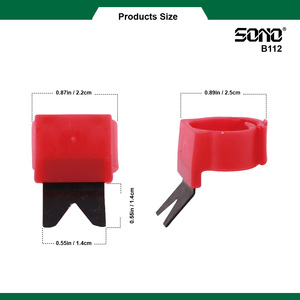มีดตัดเชือก SONO B112 รุ่นโมเดิร์น DIY อุตสาหกรรม ดีไซน์ตามหลักสรีรศาสตร์ ใบมีดรูปตัววี ทำจากเหล็กกล้าคาร์บอนสูง ใช้สำหรับงานสวน - Product Image 4