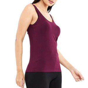 Débardeurs de sport pour femmes à haute élasticité, personnalisables OEM, en tissu jersey, pour musculation, vente en gros, longs - Product Image 3