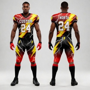 Uniformes de Fútbol Americano Sublimados, Conjuntos Deportivos, Jersey Sublimado, Poliéster Transpirable, Alto Rendimiento, Totalmente Sublimados - Product Image 5