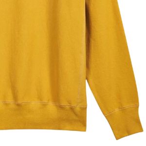 เสื้อสเวตเชิ้ตคอกลมคลาสสิกสำหรับผู้ชาย สีมัสตาร์ด ผ้าฝ้ายพรีเมียม แขนยาว สวมใส่สบาย เหมาะสำหรับทุกวัน สไตล์สตรีทแวร์ - Product Image 5