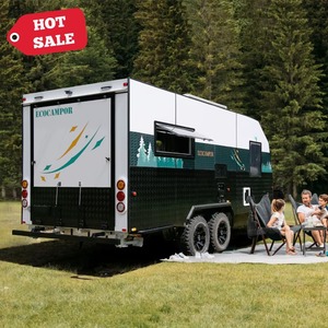 Caravane de voyage tout-terrain 19 pieds, remorque porte-équipement, camping-car en fibre de verre, camping-car à toit relevable pour le camping et les voyages en plein air, à vendre - Product Image 3