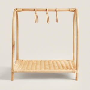 Porte-vêtements en rotin pour poupées, best-seller, pour jeux créatifs d'enfants, organiseur de vêtements pour poupées - Product Image 1