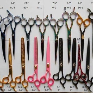กรรไกรตัดผมกรรไกรเล็มผมแบบแบนใบมีดสแตนเลสคม - Product Image 4