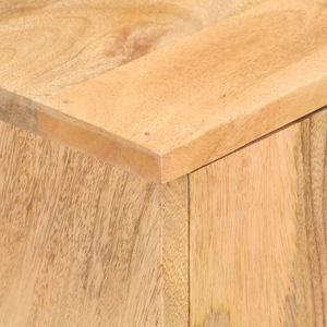 Credenza Rettangolare in Legno di Mango Massiccio con Finitura in Legno Naturale - Product Image 5