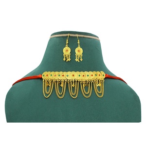 Martasha diseñador islámico Ramadán especial dorado UAE joyería especial Dubai joyería collar pendiente conjunto - Product Image 6