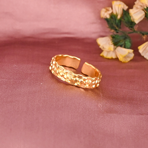 Anillo de Latón Chapado en Oro de Moda, Forma Redonda, para Mujer, Regalo de Boda, Compromiso, Aniversario, Lote al por Mayor de 25 Pares - Product Image 2