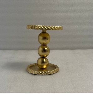 Elegant Gold <b>Aluminum</b> Candle Holder With Modern Design For Dining <b>Table</b> Wedding And Home Decoration Use - Product Image 5