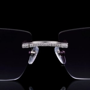 Gafas de Sol Cuadradas Sin Montura de Lujo con Cristales, Ligeras, con Patillas de Madera, Unisex, para Uso Casual al Aire Libre - Product Image 2