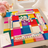 Tapis de Mahjong en Néoprène Pliable de Luxe Moderne et Portable, Bloc de Couleurs Personnalisé, 33'' – Tapis de Jeu de Poker en Gros pour Boutique de Cadeaux