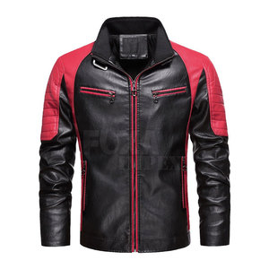 Veste en cuir pour hommes de haute qualité pour l'hiver Vêtements décontractés respirants avec col montant Léger à prix raisonnable - Product Image 1