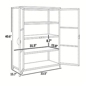 Armadio da Esterno Grigio Scuro con Pratica Piattaforma per Organizzazione - Product Image 6