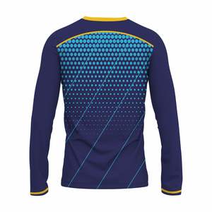 Maillots de sport personnalisés de haute qualité 100% polyester, manches longues, maillots de basket-ball, maillots de tir, sublimation OEM ODM - Product Image 2