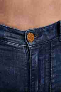 Jeans slim droits pour femmes, pantalon en denim extensible, taille haute moderne, vêtements de mode, fournisseur en gros, jeans en coton doux de haute qualité - Product Image 6