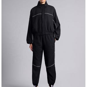 Conjunto Deportivo Casual de 2 Piezas para Mujer, Chaqueta con Cierre y Pantalones con Cintura Elástica, Conjunto Deportivo Cortavientos de Alta Calidad - Product Image 4