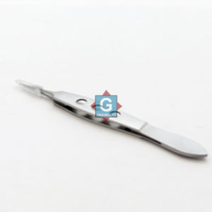 Pinzas Rectas Iris de Bishop Harman de 8.5cm, Delicadas, con Fijación Serrada, Kit Quirúrgico Manual MOL - Product Image 4