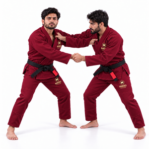 ชุดยิวยิตสูแบบสั่งทำพิเศษ BJJ Gi ผ้าเพิร์ลวีฟ ชุดฝึกซ้อม 100% ผ้าฝ้าย น้ำหนักเบา ระบายอากาศได้ดี เย็บตะเข็บเสริมความแข็งแรง - Product Image 2