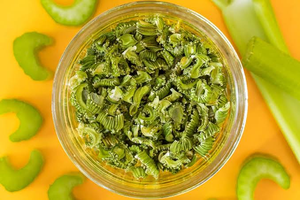 Natural Vietnam Dried Celery Pieces 12oz Stand Up Pouch for Casseroles <b>Sauces</b> Vegetable Blends and Soup Bases - Product Image 4
