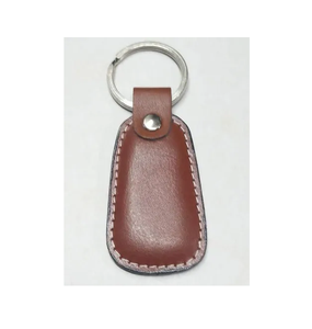 Fabricant de porte-clés en cuir personnalisés promotionnels, porte-clés de voiture compacts noirs en cuir véritable - Product Image 4