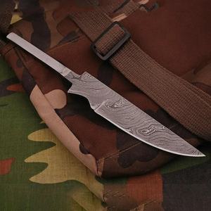 Couteau à lame vierge personnalisé fait main Jexmoo, lame en acier Damas, longueur 4-5,9 pouces, épaisseur 3,0 mm, étui en cuir - Cadeau - Product Image 5