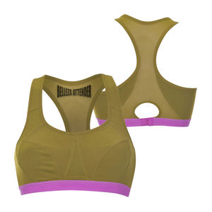 Sujetadores deportivos de yoga para mujer 2025, tops cortos transpirables con logo personalizado, sujetadores deportivos para ejercicio y entrenamiento con logo frontal, venta al por mayor - Product Image 5