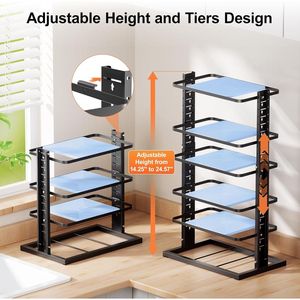 Organisateur sous armoire robuste à 6 niveaux, réglable de 14 à 24,57 pouces, pour casseroles et poêles - Product Image 4