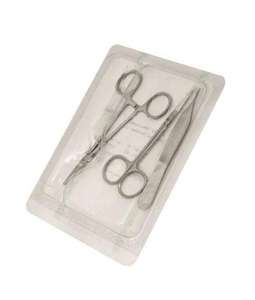 Kit de ciseaux à sutures manuels en acier inoxydable de qualité chirurgicale O R, kit de retrait de sutures certifié pour étudiants en médecine et infirmières par Dentavex - Product Image 5