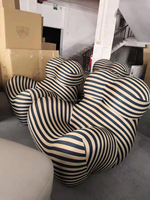 Fauteuil Chesterfield de luxe en tissu cachemire, pivotant, style européen, avec pieds en bois, garantie 10 ans