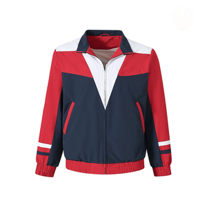 Veste coupe-vent à fermeture éclair intégrale Howard University Greek Fraternity, couleurs bleues personnalisées, marque privée, vêtements d'école et d'université, fabricant - Product Image 1