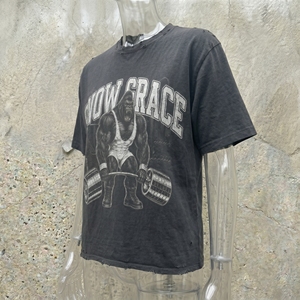 T-shirt pour homme tendance en coton lourd 100% |   Mode personnalisée imprimée, écologique, coupe oversize, style urbain, séchage rapide - Product Image 2