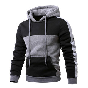 Sweat à capuche vintage brodé en polaire écologique pour homme, grande taille, confortable, avec cordon de serrage et fermeture éclair - Product Image 2