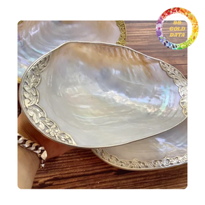 Premium Polished Shell Plate Mother of Pearl Decorative Plate for Home and Wedding Gift - Product Image 4