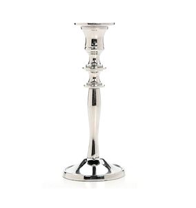 <b>Silver</b> Finish Metal Taper Candle Holder Tall Decorative <b>Candlestick</b> Stand for Wedding Party Home Gift - Product Image 1